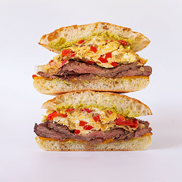 Steak & Egg Breakfast Sandwich